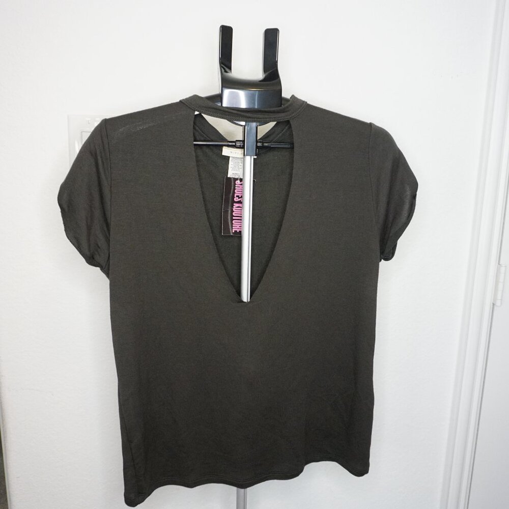 Mind Code Deep V Blouse - Picture 5 of 13